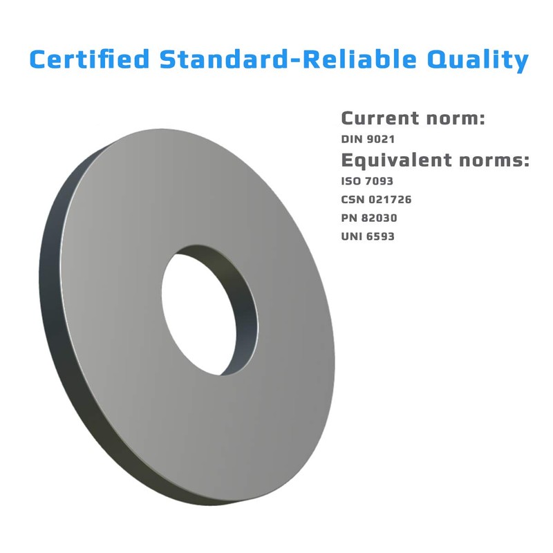 M10 Flat Penny Washer Stainless Steel A2 (Pack of 5)