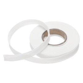 sourcing map 1/2 Inch Single Fold Bias Tape Polyester Continuous Bulk Bias Tape for Sewing,Seaming Quilting Hemming Binding Crafts (White 10 Yards)