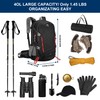 Long Keeper 40L Hiking Backpack Camping Daypack with Waterproof Rain
