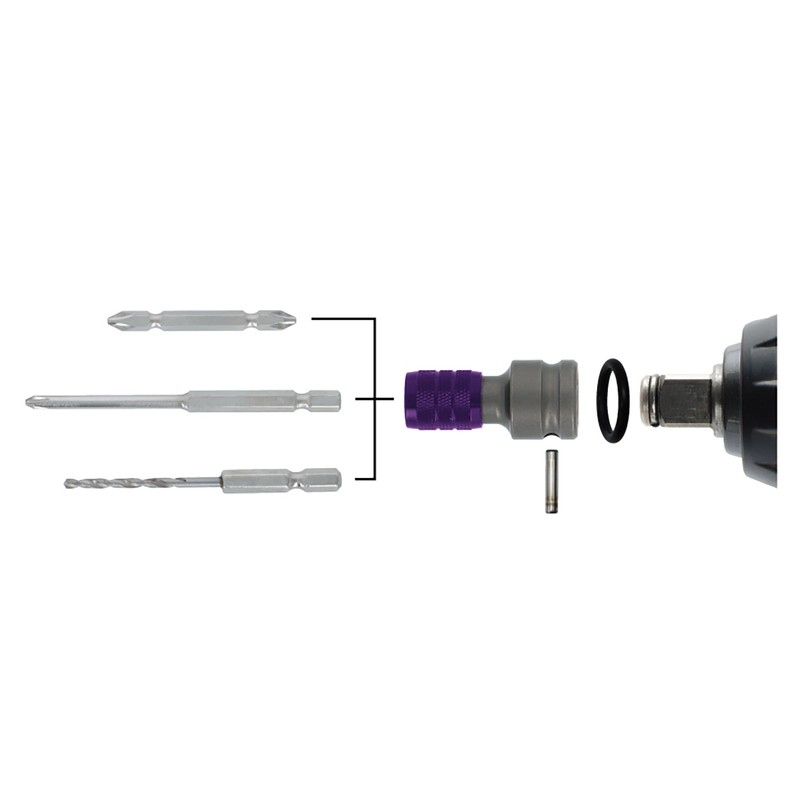 Takagi EARTH MAN IWAD-4H Hex Shaft Adapter for Impact Wrench