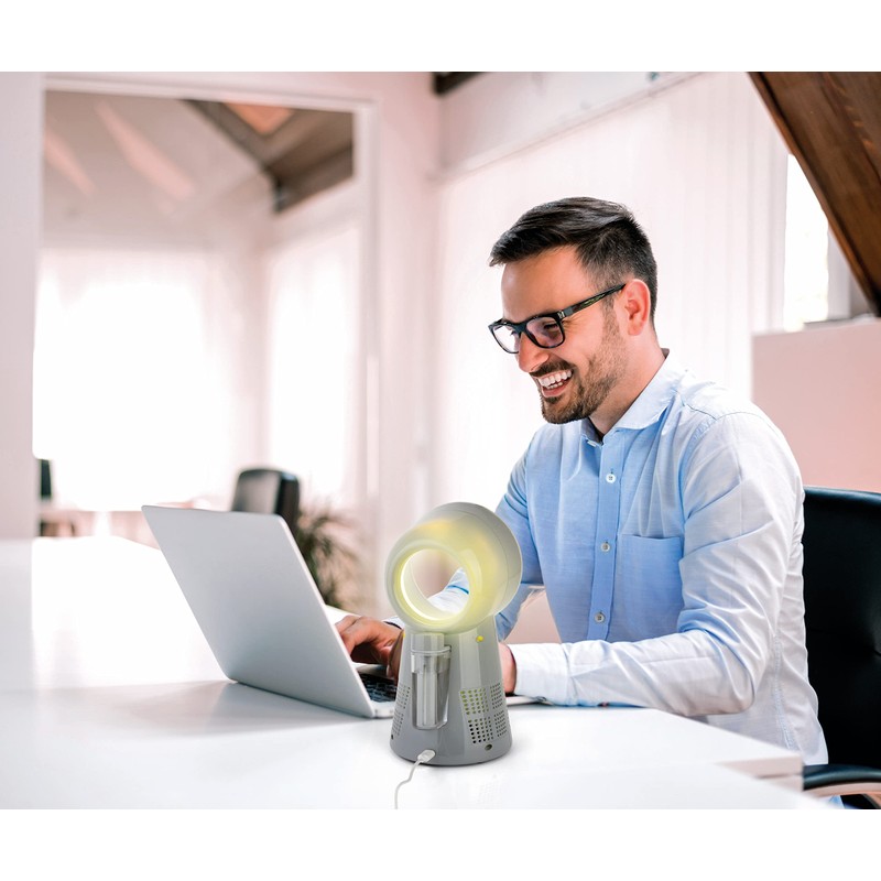 FIVECATCH BREEZE IT - Humidifying Bladeless Fan | Gray |