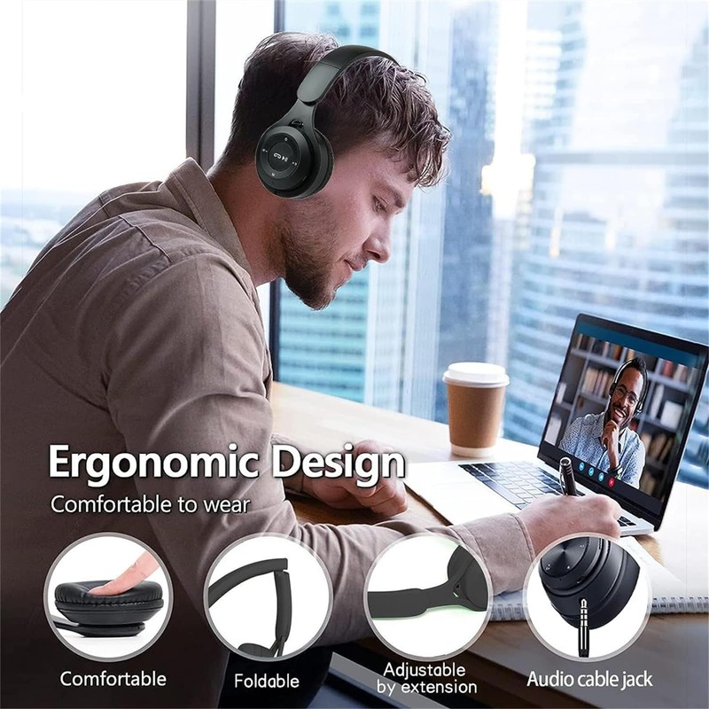 Bluetooth Headphones Over Ear, Kids Bluetooth 5.0 Wireless Headphones for