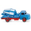 Concrete mixer (MB short-bonnet) - blue/white - Model Car, Ready-made;