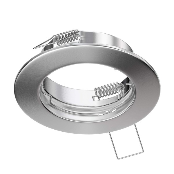 ledscom.de Fere Ceiling Mounting Frame Round Matte Stainless Steel