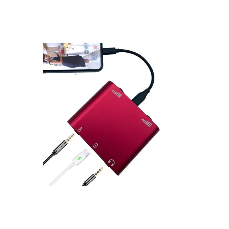 TETNEPAW Plus Wireless Lavalier Microphones with Charging Adapter, Lightning to