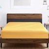 SSW HOMES Double Fitted Sheet Ochre - Deep Pocket 12