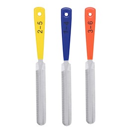 Alomejor Guitar File 3 Pieces Guitar Nut Files Guitar Saddle Files Guitar Fret File for Guitars Banjo Strings Musical Instrument