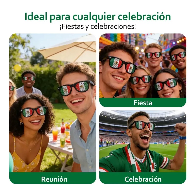Kit De Gafas De Aficionado Al Fútbol Y Mundial 2026