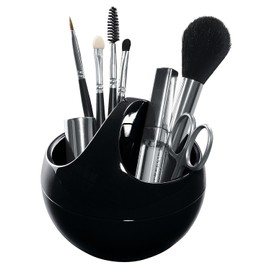 Spirella 10.16914 Bowl-Shiny Makeup Container, Black