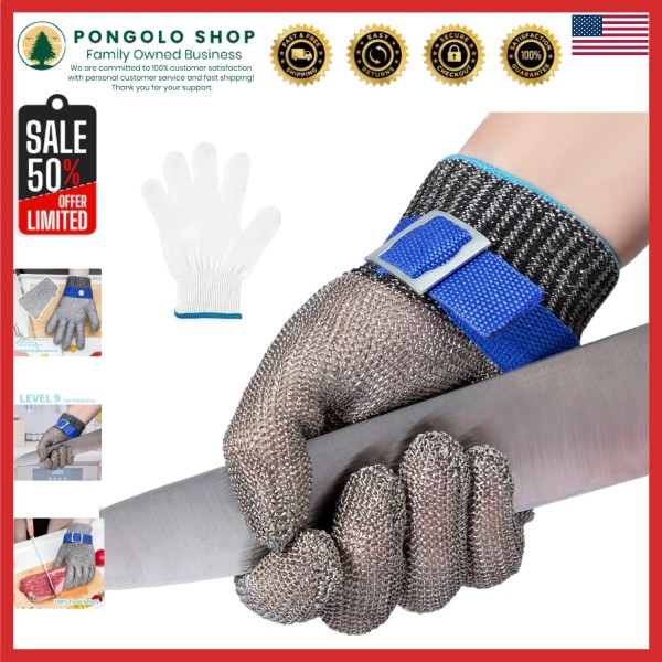 Unbranded Multi-Use Level 9 Cut Resistant Glove with Adjustable Fit