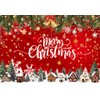 CYLYH 7X5FT Red Christmas Backdrop Merry Christmas Photography Background Xmas