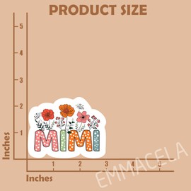 (3Pcs) Mimi Stickers, Mimi Decals, Mimi Accessories for Grandmothers Grandma Women Mother's Day– Waterproof Vinyl Decal for Books Laptops Phones Tumblers Water Bottles, Size 3 x 2.3 Inch