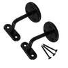 Black Support Wall Mounted Handrail Brackets Banister Support Handrail 63mm