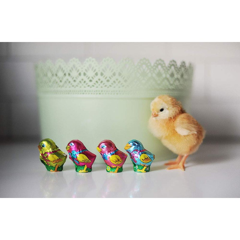 Madelaine Solid Premium Milk Chocolate Easter Baby Chicks Wrapped In