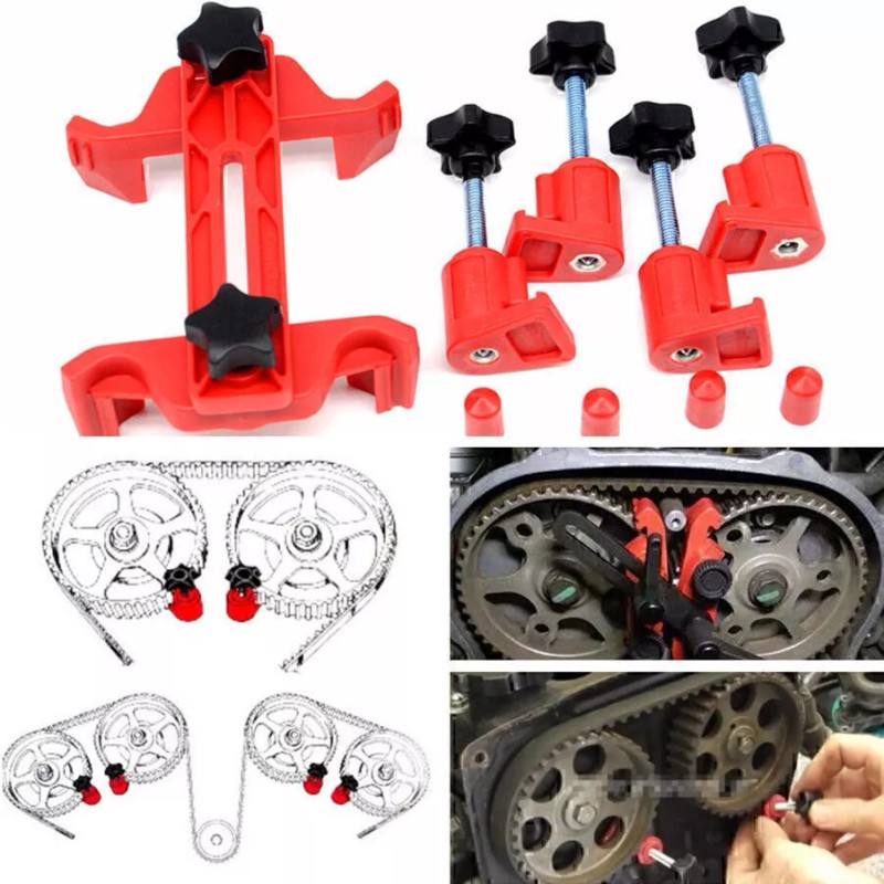 GEARTRONICS Auto Dual Cam Clamp Camshaft Engine Timing Locking Tool
