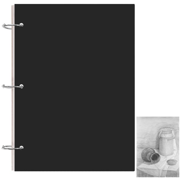 A4 Sketch Books, 75 Sheets 150 Pages Binder Binding Sketchbook Kraft Cover Hardback Sketch Pad for Drawing and Sketching