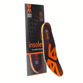 Worker Walker SoftCorn Pro Work Shoe Insoles – Men Women Anti-Fatigue Comfortable Inserts for Standing and Walking Work, Shock Absorption, Durability, Memory Effect Inner Sole (UK9-10M / 42-43 EUR)