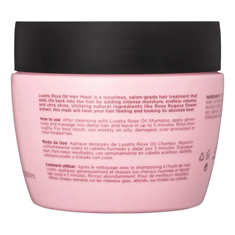 Mascarilla Capilar Luseta Rose Oil Hidratante E Hidratante 5
