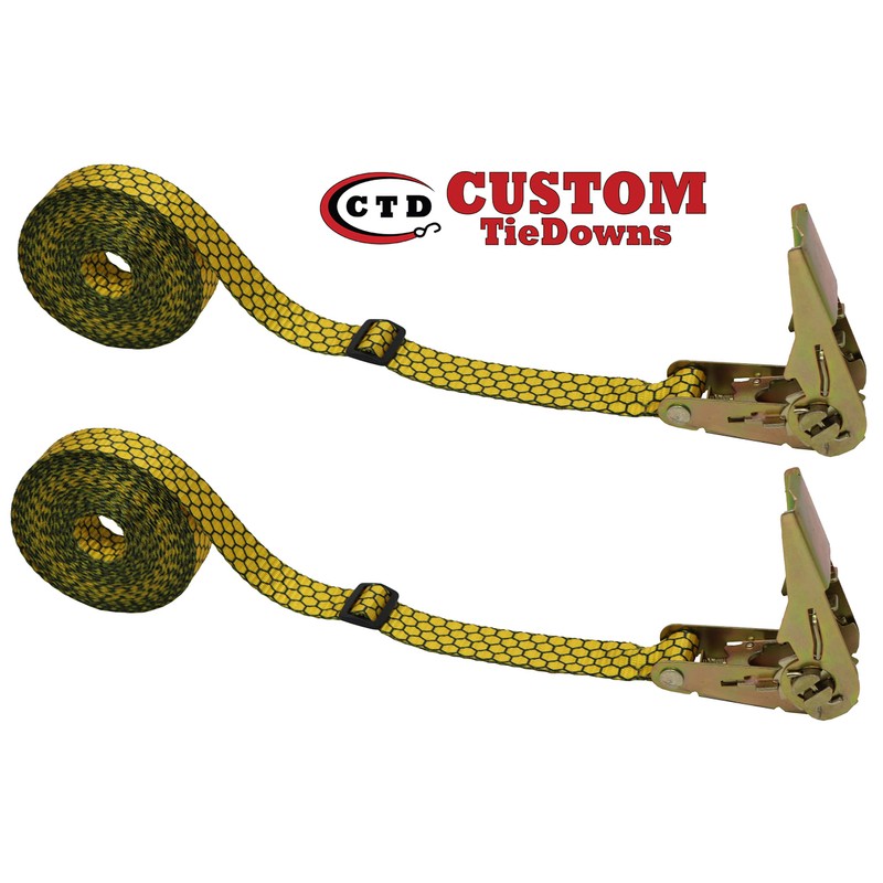 CustomTieDowns 2 Pack, 1 Inch x 13 Foot Endless Loop