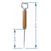 Ventasclub 2 Picahielos Con Destapador 25cm Mango De Madera