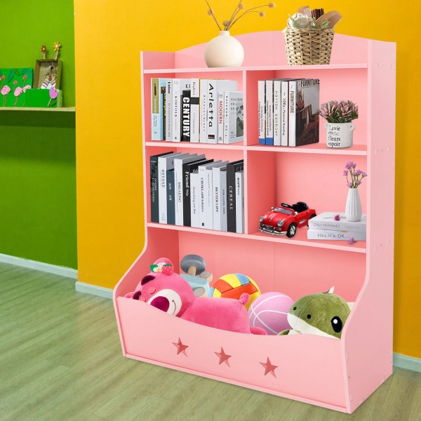 Unbrand Kids Bin Toy Storage Box Bookcase Organizer Shelf Playroom