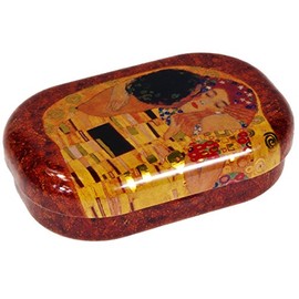 Fridolin 19422Â Klimt The Kiss Mini Metal Box 10Â x 6.2Â x 2Â cm, Multi-Coloured