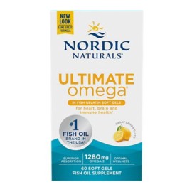 Nordic Naturals Ultimate Omega 1280mg in Fish Gelatin 60 SoftGels 03/2026
