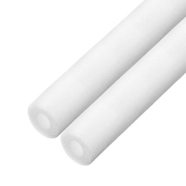 sourcing map 2pcs Pipe Insulation Foam Tube Pipe Lagging 20mm(13/16 Inch) ID 30mm OD 3ft Freeze Protection for Copper Pipe, White