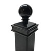 2.5" x 2.5" Aluminium Ball Top Post Cap for Metal