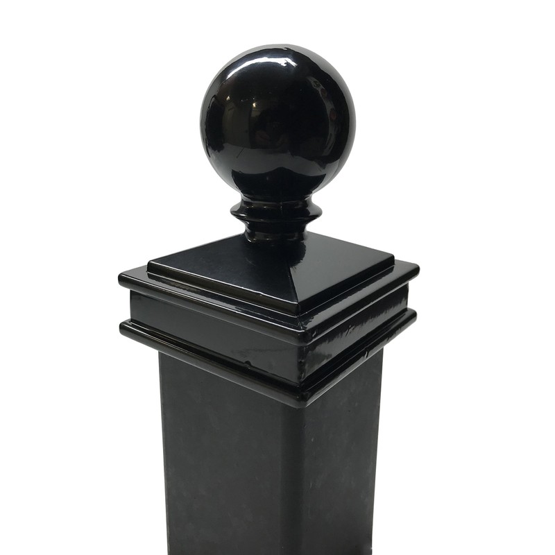 2.5" x 2.5" Aluminium Ball Top Post Cap for Metal