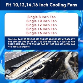 FASTSTORM FASTSTORM Electric Fan Relay Kit 60 AMP Waterproof Relay Kit with Temperature Sensor Switch 200 On 185 Off