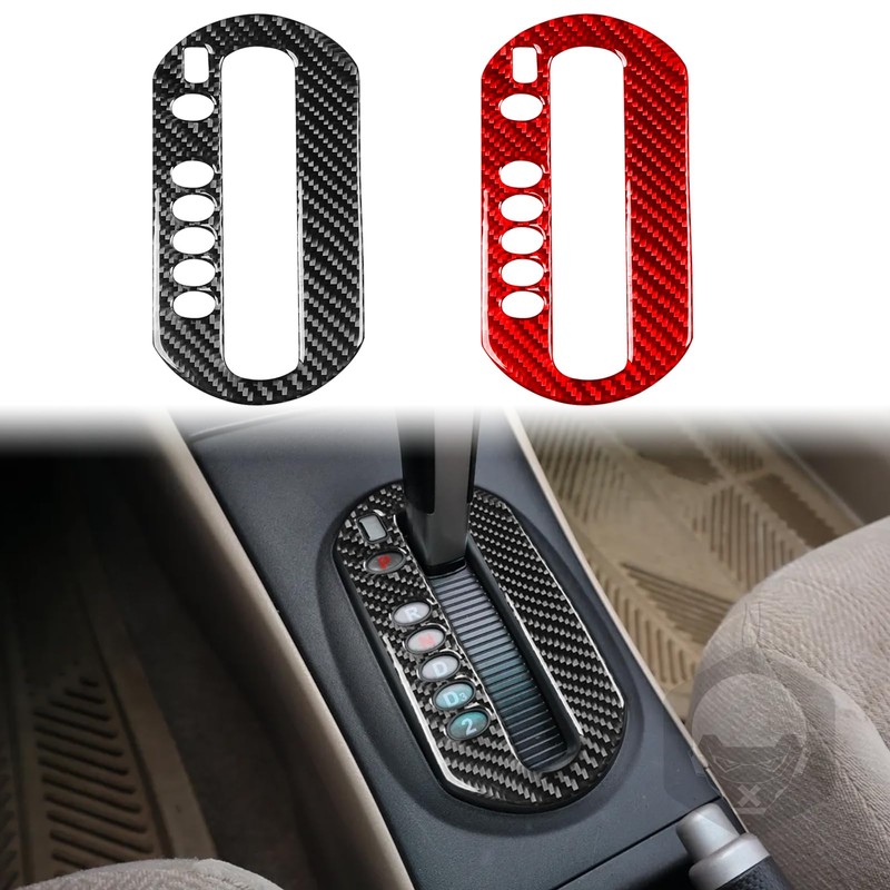 PJFUS Real Premium Carbon Fiber Car Center Console Automatic Gear