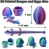 3D Dragon Egg Ornament, 1/17pcs Creative Laser Engraving Dinosaur with