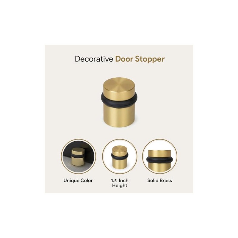 Mega Handles Tope de puerta de piso, protector de pared
