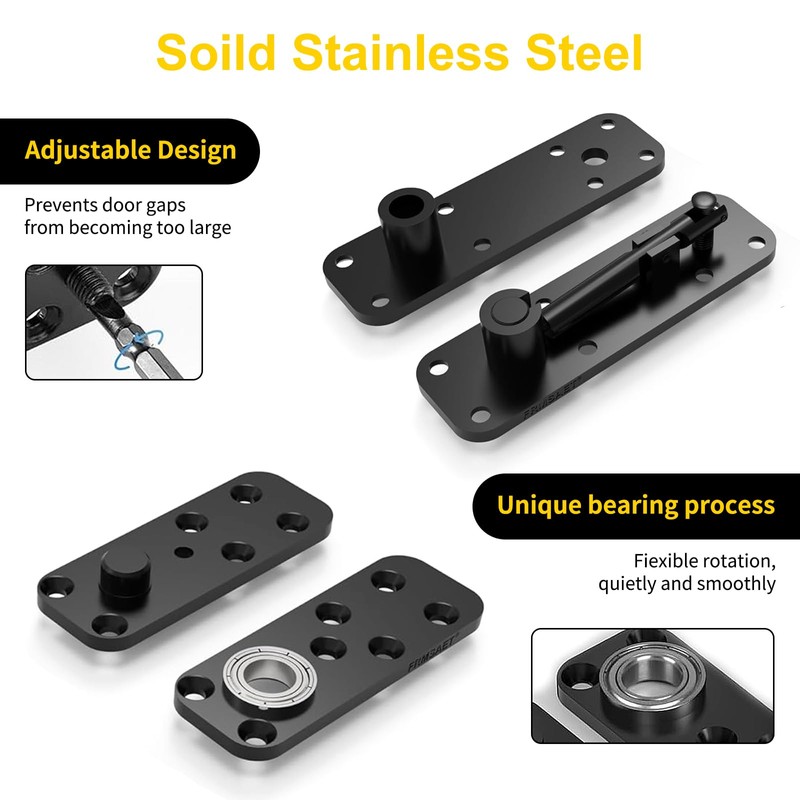 Heavy Duty Hidden Door Hinge - 600LB Load Bearing, 360°