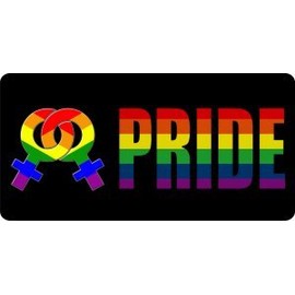 Female Pride Photo License Plate