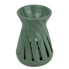 Zen'Aroôme - Bruciatore profumato Ceramy Corta Verde - Atmosfera Profumata - Oggetto Artigianale Contemporaneo - Aromaterapia Facile - Bruciatore fondente profumato - Decorazione Multifunzione