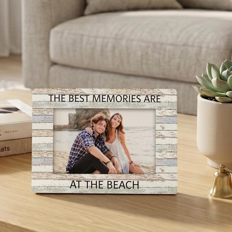 Beach House Decor Picture Frame 4x6 for Desk Table Room