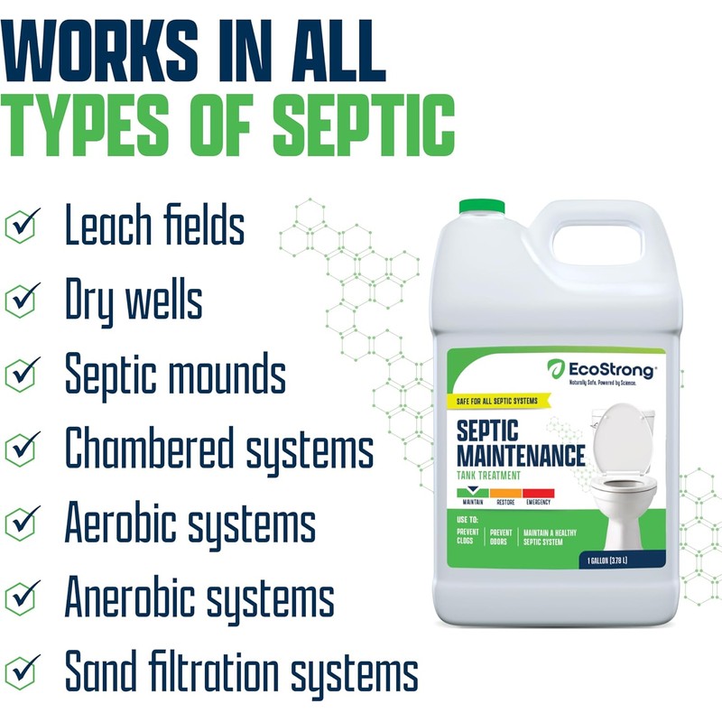 Eco Strong Septic Tank Treatment -1 Gallon Professional Grade Liquid