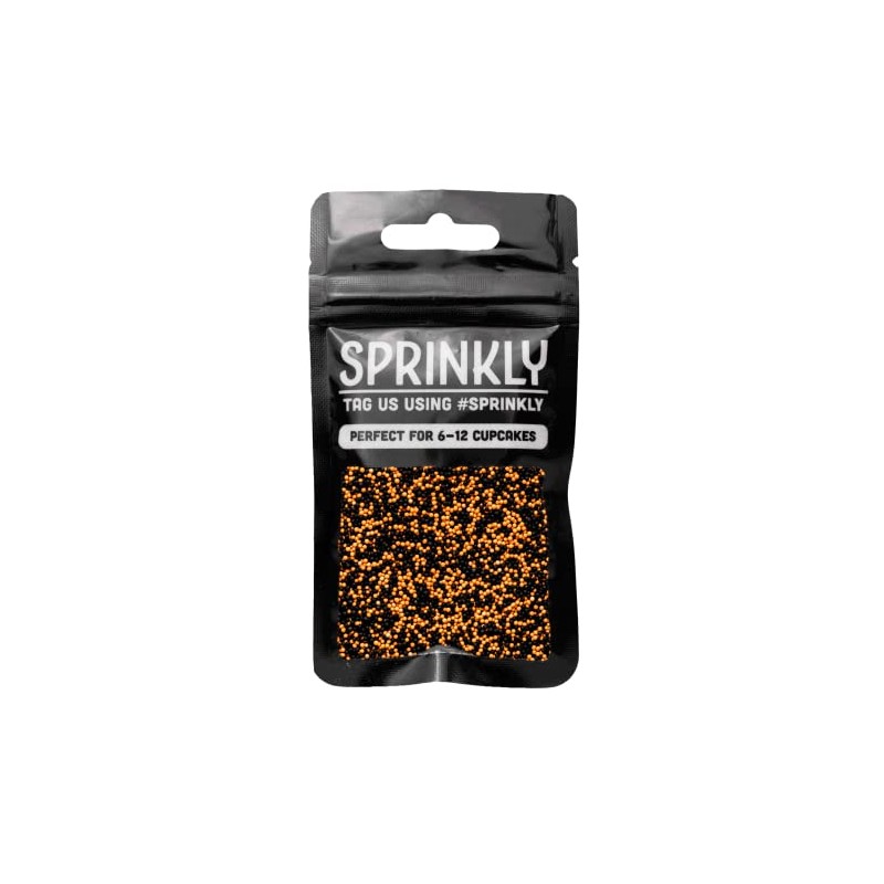 SPRINKLY - Matt 100's & 1000's - Black & Orange