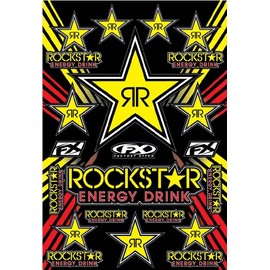 Factory Effex Rockstar Mylar Sticker Kit - --
