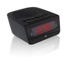 GPX C224B Dual Alarm Clock AM/FM Radio with Red LED