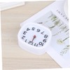 FUNOMOCYA Square Shape Alarm Clock Stylish White Desktop Timer Bright