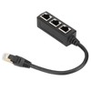 RJ45 Ethernet Adapter Cable Extension 1 to 3 Port Excellent