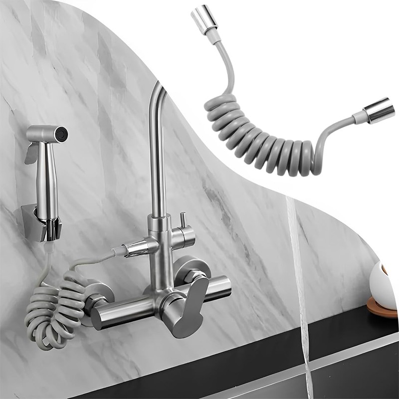 Spring Type Shower Hose, Bathroom Spiral Hose Shower Hose, 2