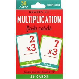 Multiplication Flash Cards (56 cards, Grades 3 and up)
