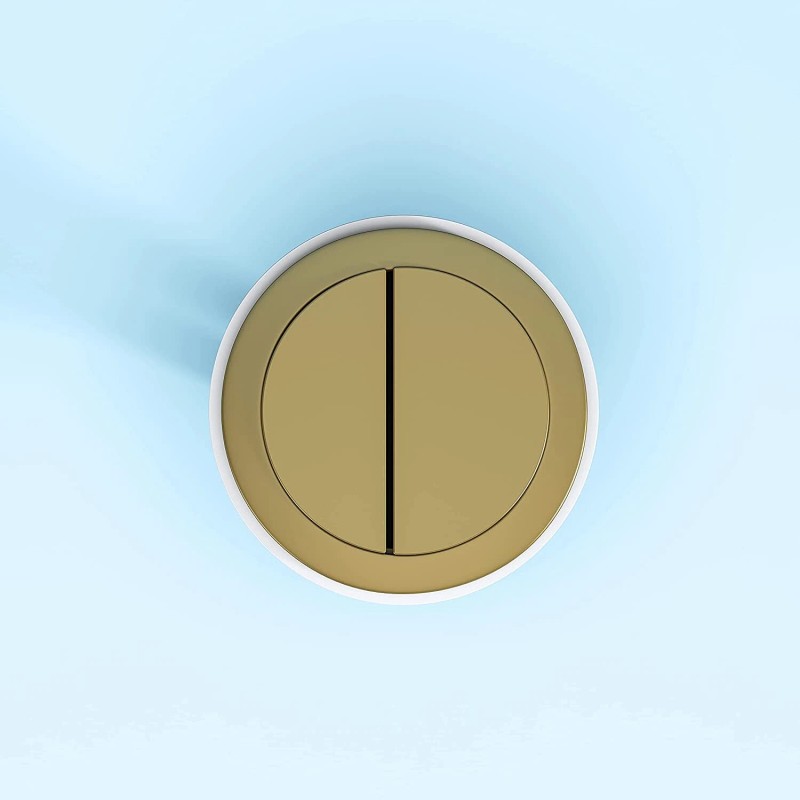 HOROW 48mm Toilet Flush Button Gold Dual Flush for HOROW