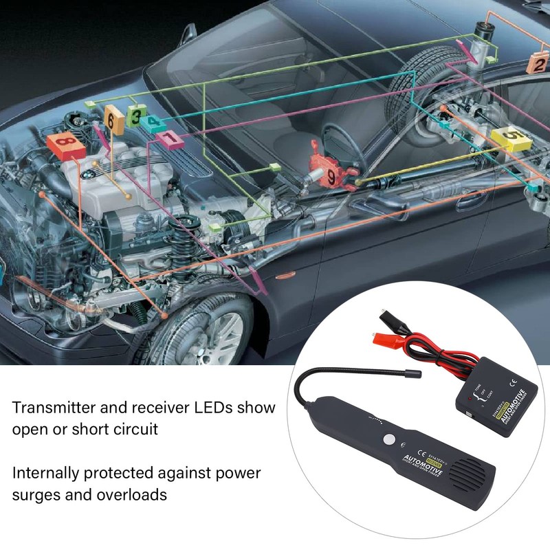 Car Circuit Scanner, 6 to 42V DC Wire Short Circuit