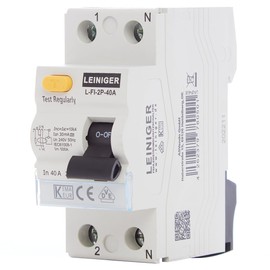 LEINIGER/residual current circuit breaker/residual current circuit breaker/FI switch/RCD / 2-pin / 4-pin / 25A / 40A / 63A / 30mA / type A/VDE certified (2-pin 25A)