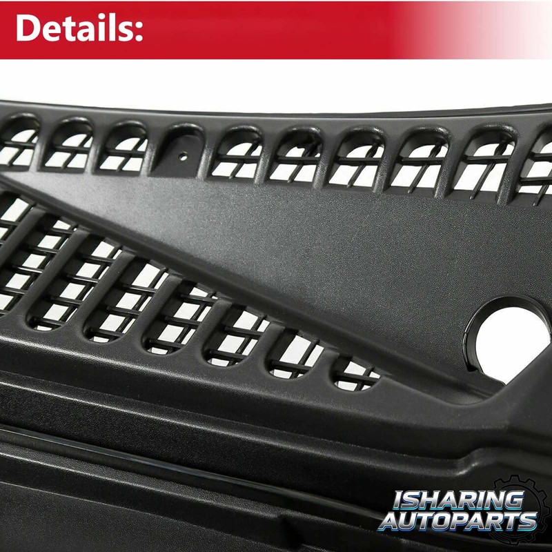 2Pcs Black Windshield Wiper Cowl Panel for 1999-2007 Ford F250